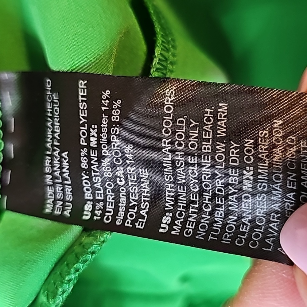 Chico's Bright Green Drawstring Active Shorts - Picture 6 of 6